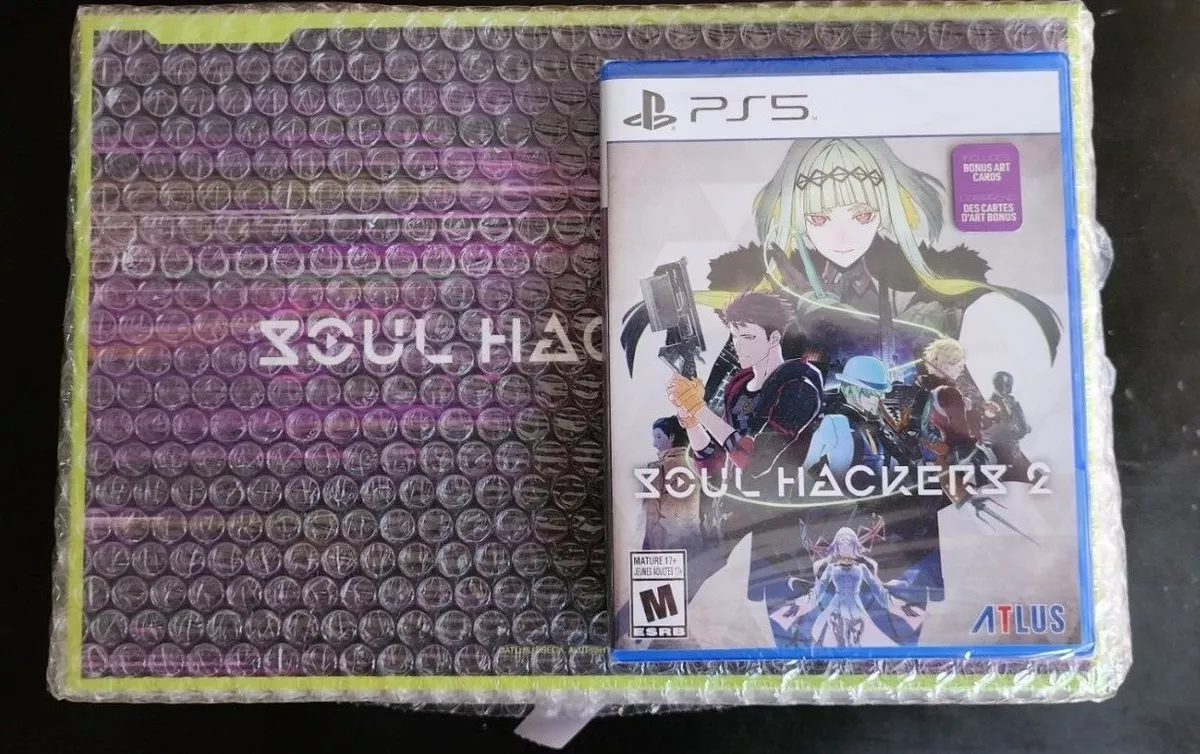 Brand New PS5 Soul Hackers 2 Launch Edition Playstation 5 Game + Bonus Art  Cards