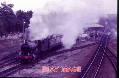 ORIGINAL 35mm SLIDE GWR LOCO NO 4930 HAGLEY HALL AT ANDOVER STATION 3/86