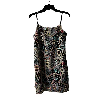 bb dakota steve madden sequin dress Bb Dakota By Steve Madden Womens Sequined Double Slit Slip Dress In Black