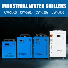 OMTech CW-3000 CW-5200 CW5202 Water Chiller for CO2 Laser Engraver Cutter
