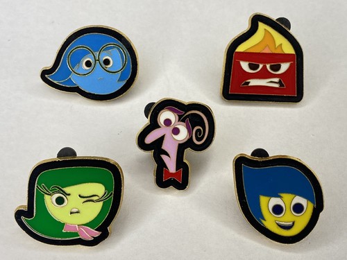 Disney Pins Inside Out Set 5 Pins - Anger Sadness Disgust Fear & Joy PIXAR! - Picture 12 of 24
