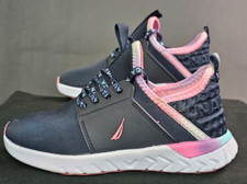 Nautica Girls Blue/Pink Fashion Sneaker Slip-On Athletic Shoe Toddler sz 13 NWOB