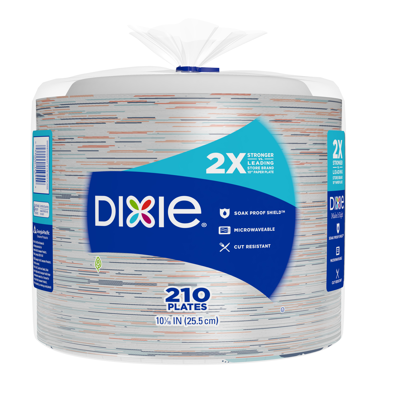 Dixie Disposable Paper Plates, Multicolor, 10 in, 210 Count eBay