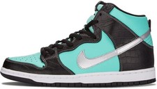 NIKE DUNK SB Dunk High DIAMOND AQUA CHROME BLACK 653599-400 s 9.5