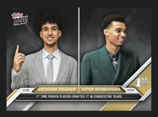 2024 TOPPS NOW ? RISACHER - WEMBAYAMA ? NBA DRAFT ? RW