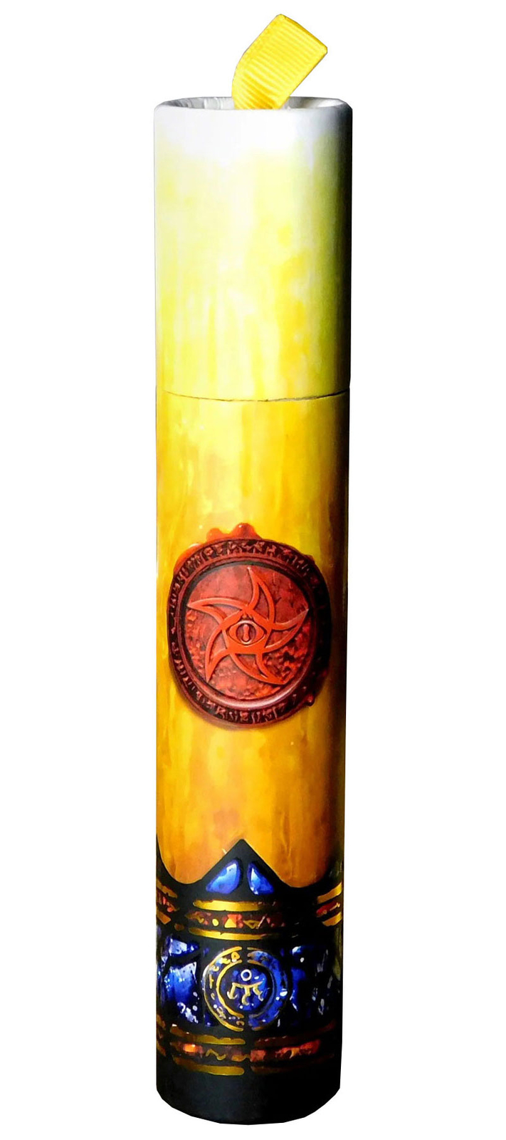 Трубка для игры в кости с ритуальной свечой: Звезда Азатота