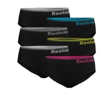  2 or 6 Pair Reebok Women's Stretch Performance Seamless Hipster Panties,