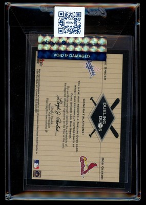 2002 Fleer Greats of the Game Dueling Duos Autograph/Auto Duke 