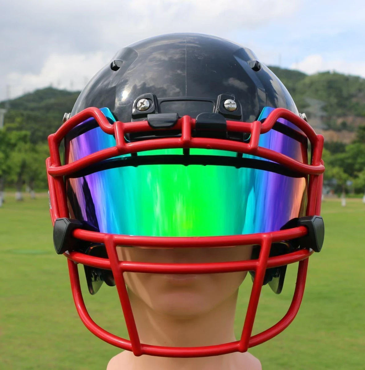 Universal Fit American Football Eye Shield Visor Youth Football Visor Fit  Helmet