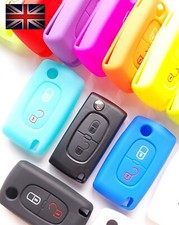 FOR CITROEN KEY C2 C3 C4 C5 C6 C8 REMOTE FOB SILICONE COVER 2 BUTTON FLIP CASE 2