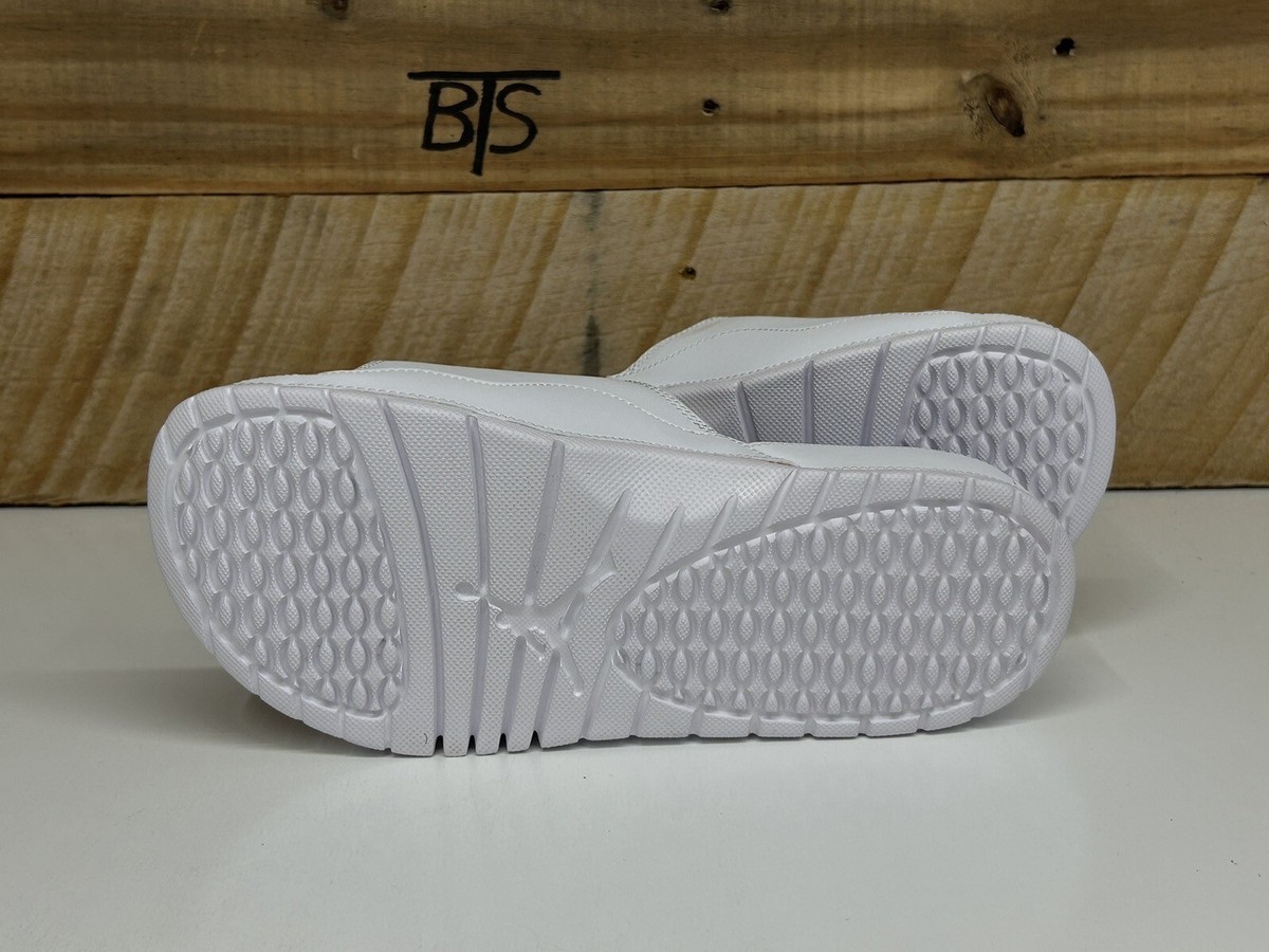 Jordan Hydro XI Retro Slides Size-8 White Red Black Blue AA1336