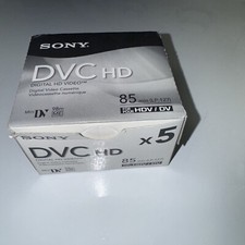 MINI DV TAPES  Sony DVC HD DVC85HDR 85 Minute Box of 5