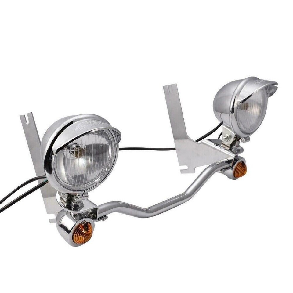 Motorcycle Fog Light Assemblies for Harley-Davidson Road Glide