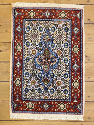  Handgeknüpfter Orientteppich Moud   Auto Fußmatten ( 60 X 40 CM)   Neu Top