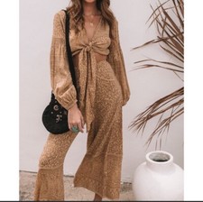 Spell And The Gypsy Wild Thing Top And Pant Set Small Animal Print