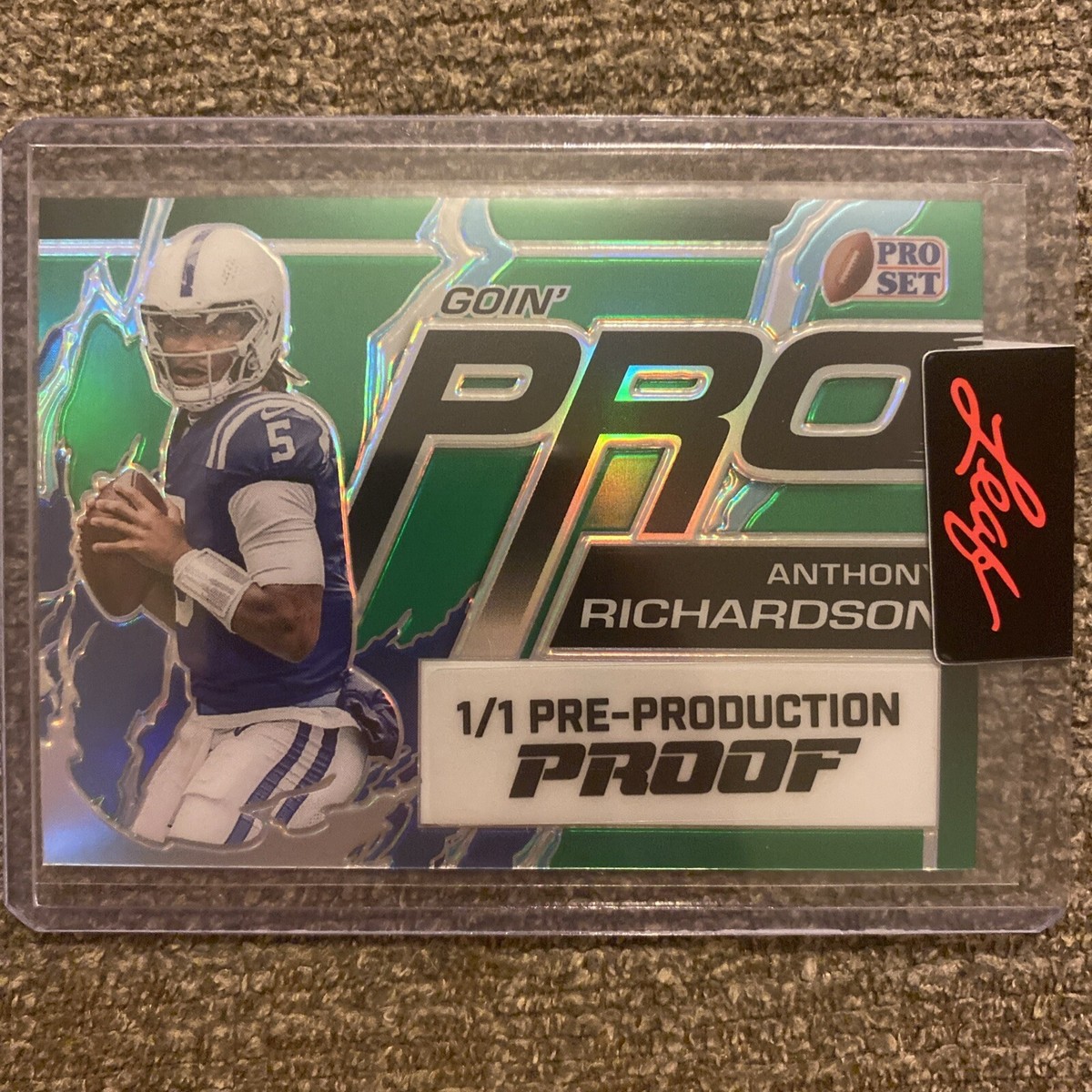 2023 Leaf Metal Pro Set Proof 1/1 Goin' Pro Green - Anthony
