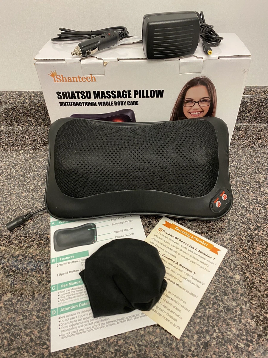 Neck massage pillow clearance heat