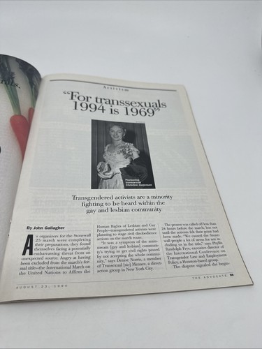 Advocate August 1994 RuPaul Lizzie Borden Leslie Perez NAMBLA Lgbtq Queer - Imagen 11 de 18