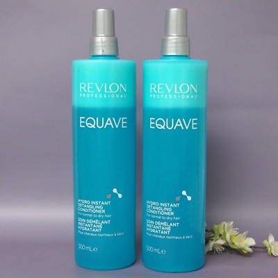 2 PACK  Revlon Equave Hydro Instant Detangling Conditioner 500ml / 16.4oz