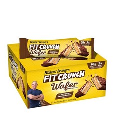 Barritas proteicas de oblea FITCRUNCH, diseñadas por Robert Irvine, 16 g de proteína y 3 g...