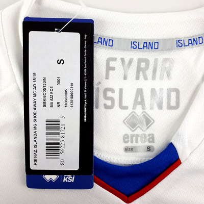 Iceland 2018 - 2020 home football shirt jersey Errea size M