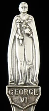 Sterling Silver King George VI Teaspoon, Cooper Brothers & Sons Ltd 1936