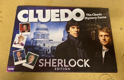SHERLOCK HOLMES CLUEDO SPIEL HASBRO 2012 100% KOMPLETT NIE BENUTZT