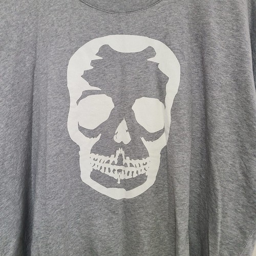 NWOT Zadig & Voltaire Women’s Portland Skull Print Short Sleeve Tshirt Gray Sz L - Picture 5 of 7