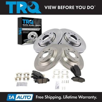 TRQ Front & Rear Premium Posi Ceramic Disc Brake Pads & Rotor Kit for Mazda CX-5