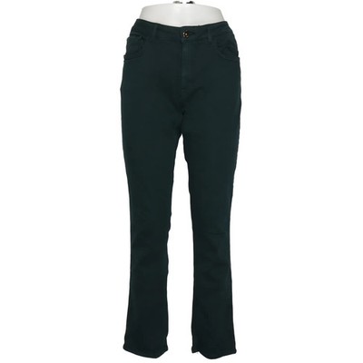 Zara, Jeans, Größe: 44, Z1975, Grün, Baumwolle/Elasthan, Einfarbig, Denim #od0