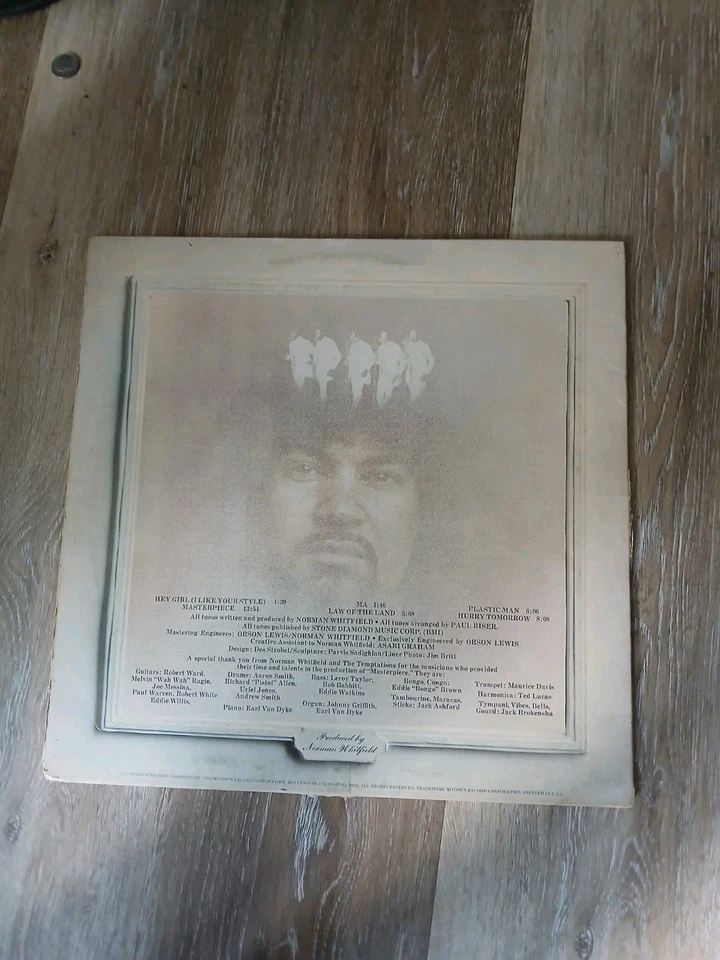 TEMPTATIONS MASTERPIECE VINYL LP - Image 2 of 4