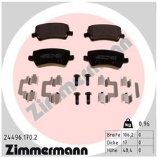 Satz Bremsbeläge Bremsklötze hinten für Volvo V60 1 155 157 V70 3 135 | 23854