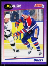 Kevin Lowe, 1991-92 Score American, #109, Edmonton Oilers,