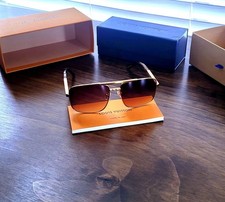 LOUIS VUITTON ATTITUDE SUNGLASSES Z0259U SQUARE SUNGLASSES IN GOLD