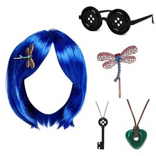 5Pcs Halloween Costume Accessories Set for Coraline Cosplay