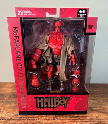 McFarlane DC Multiverse Collectors Edition #60 HELLBOY cut in exterior package
