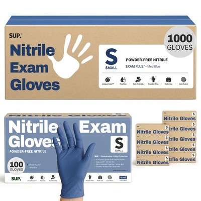 Nitrile Exam Gloves, -Latex-Food Safe Disposable Glove for Lab Cooking Cleani...