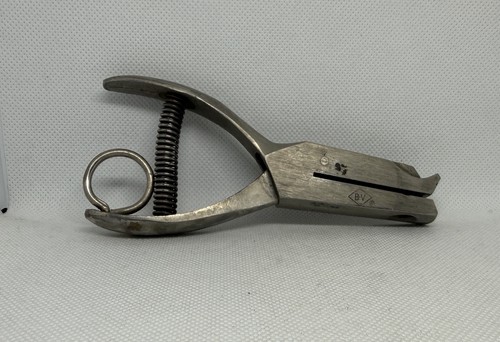 Vintage BV Ticket Punch Control Nippers Railroad Conductor Bus Driver