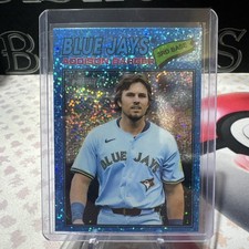 2026 Topps Heritage Light Blue Sparkle Chrome #370 Addison Barger