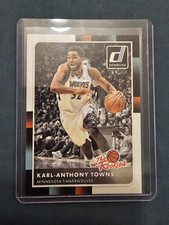 Karl-Anthony Towns 2015-16 Panini Donruss The Rookies #21 Minnesota Rookie Card. rookie card picture