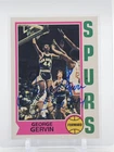GEORGE GERVIN 1974-75 TOPPS #196 REPRINT AUTO /50 SPURS ABA Q7128