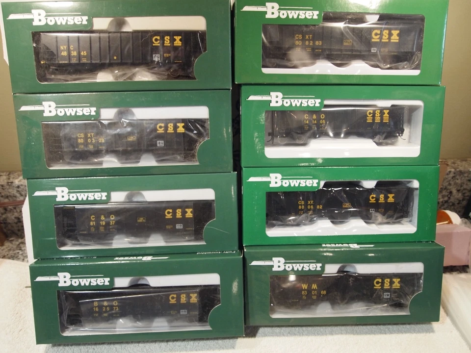 BOWSER H.O. CSXT 100ton HOPPER CARS (POST CHESSIE) LOT OF 30 DIFF.NUMBERS - Image 2 of 4