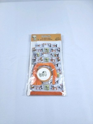 Peanuts New 2023 Snoopy Halloween Theme 24 Treat Bags With Tags & Ribbon 