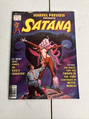 Marvel Preview 7 Korku Turkey Horror Comic 1st Rocket Racoon Cover Satana 1977