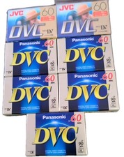5 Pack Panasonic + 2 Pack JVC Mini DV Digital Video Cassettes 60 Min SP/ 90 LP