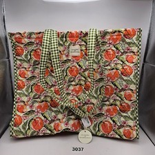 BATH  BODY WORKS X VERA BRADLEY PEACH BLOSSOM NECTAR GIFT TOTE BAG NWT