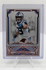 2025 Panini National Treasures Luke Kuechly Red /59 No. 14 Carolina Panthers
