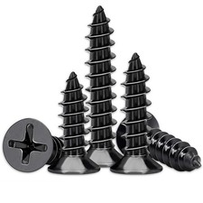 M1-M3 Black Zinc Phillips Countersunk Flat Headself Tapping Screws Carbon Steel