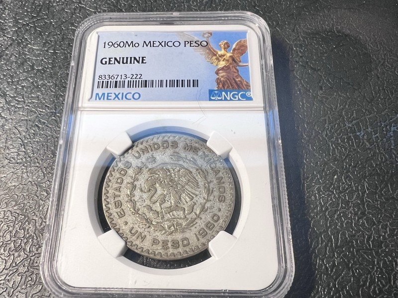 1960Mo MEXICO PESO GENUINE 8336713-222 MEXICO