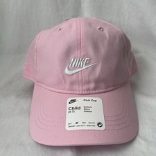 Nike Club Girls Futura Adjustable Baseball Hat Cap Pink One Size Fits All 4/7 